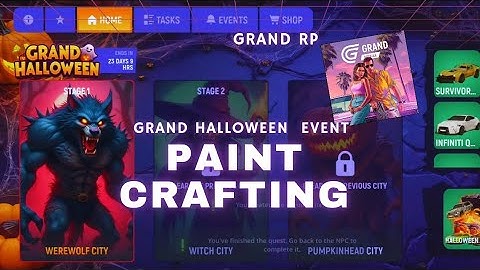 Grand Halloween Event 🎃 How to Craft PAINT using Alchemy🔑 Grand RP Mobile Gameplay