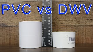 PVC vs DWV fittings