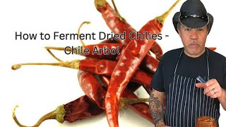 The Secret to Fermenting Dried Chilies. Fermented Chile Arbol Hot Sauce.