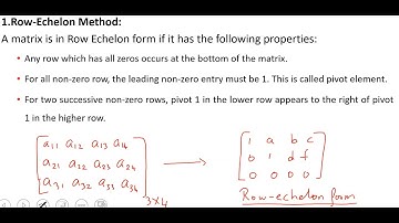 Linear algebra  Rank of a Matrix (In Tamil)