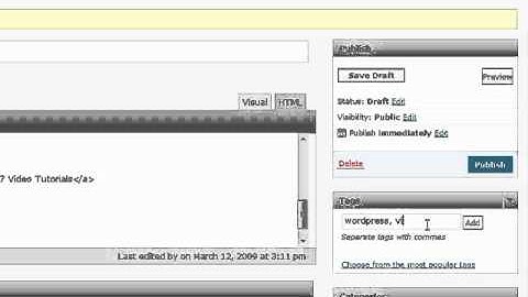 Wordpress Blog Setup Tutorials:  16 of 20 Creating First Blog Post
