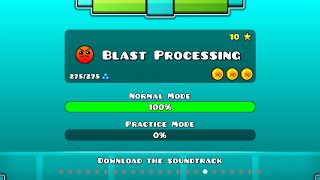 Geometrydash - Blast Processing 100% Complete mobile  All Coins | theglassesgamer