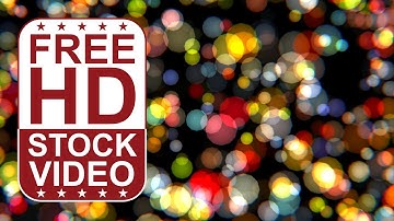 FREE Stock Videos - abstract colorful bokeh lights 2D animation