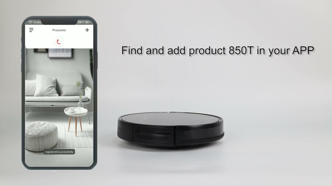 Proscenic 850T Robot Vacuum Cleaner| How to connect with ProscenicHome App  - YouTube