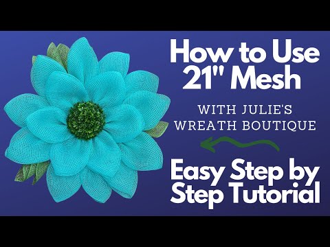 How to Make a Flower Wreath | 21" Mesh Flower Wreath Tutorial | The Dean Michael Design Daisy Petal