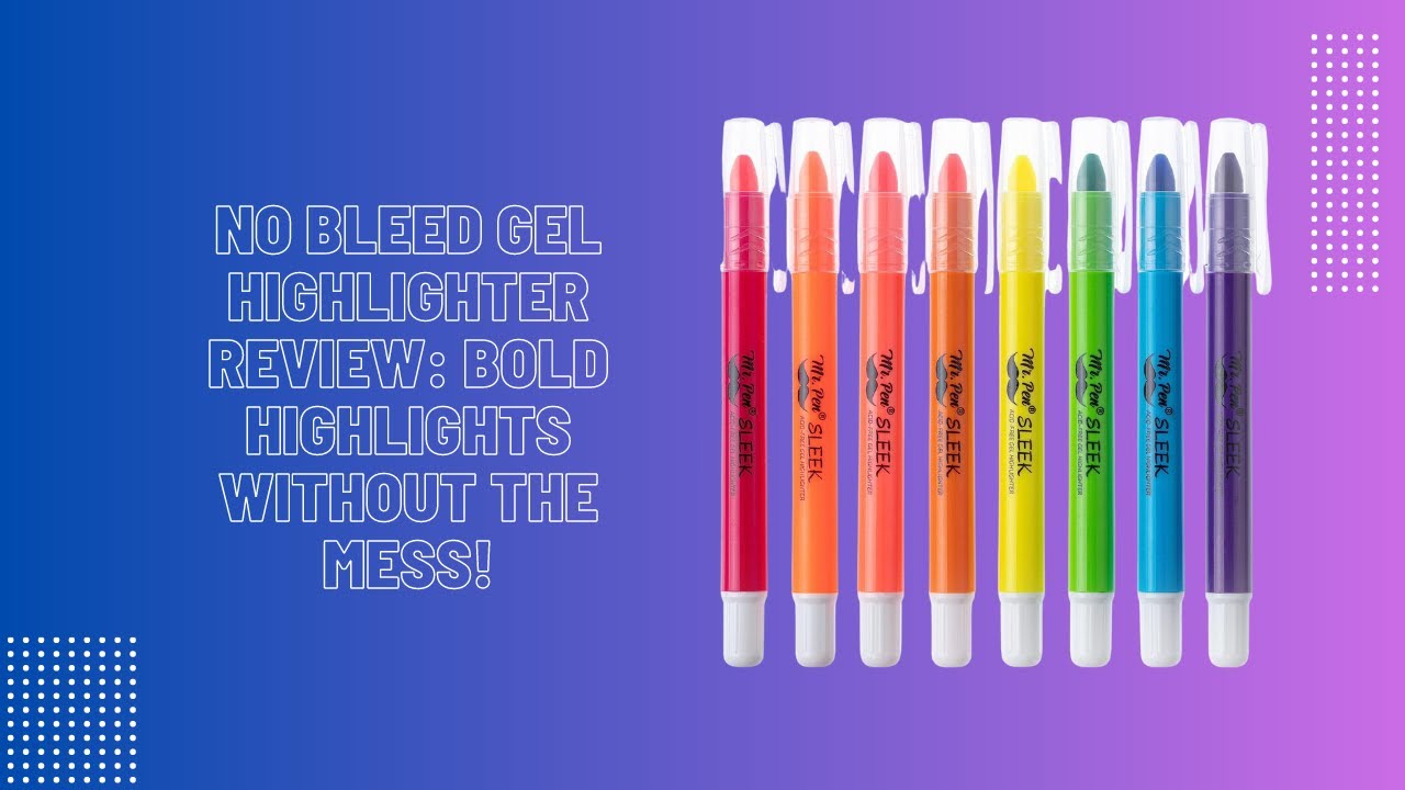 Mr Pen No Bleed Bible Highlighters Review 