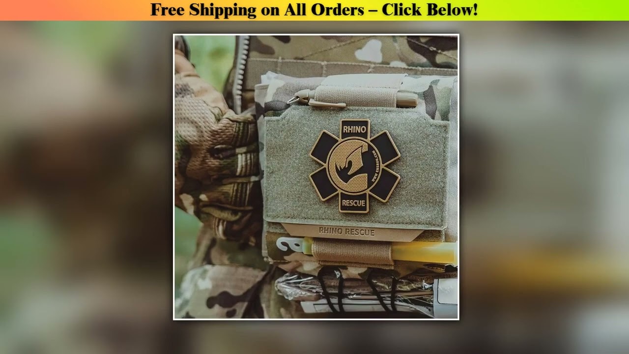 RHINO RESCUE Tactical Molle Medical Pouch Horizontal IFAK Bag Quick Release First Aid Kit for Belt