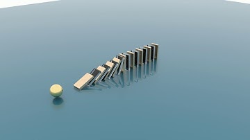 Fast Dominoes Animation in maya
