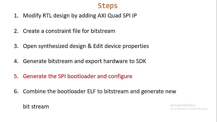 Creating Bootloader for MicroBlaze to boot from SPI flash on AC701 (Xilinx Artix 7 Evaluation Board)