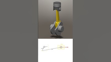 Slider Crank Mechanism (Mechanical Movement Part 44) #mechanicalmechanism #animation #mechanical