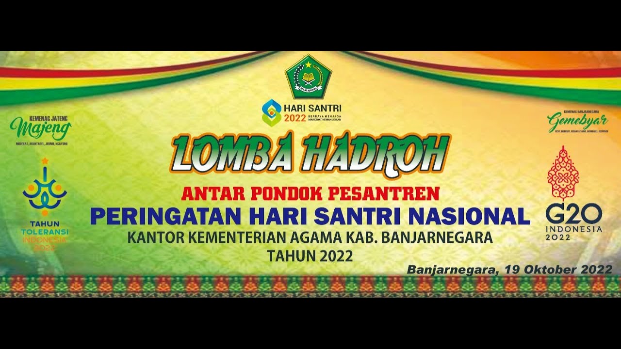 Pembukaan LOMBA HADROH Antar Pondok Pesantren