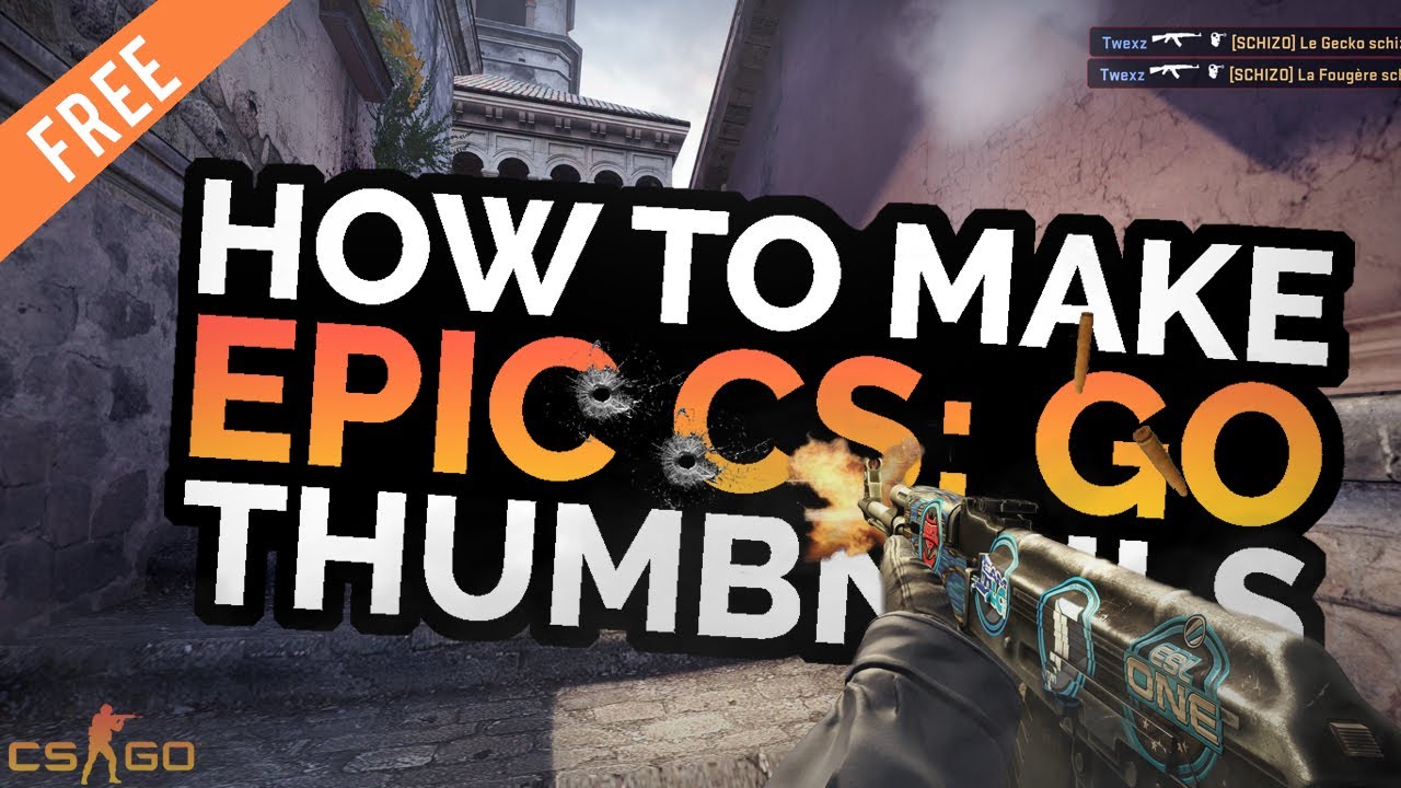 How To Make Epic CS:GO Thumbnail Design! (FREE DOWNLOAD) - YouTube