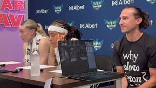 Paige Bueckers & Aziaha James Reflect After Wings’ Big Win vs. Mercury | Postgame Presser