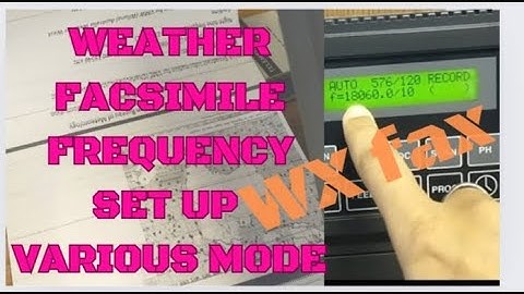 Wx-Fax / weather facsimile / weather report / Wx fax / How to set frequency in wx fax / SSS / Alok