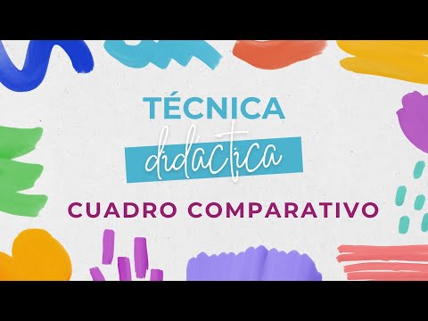 Técnica didáctica de enseñanza y aprendizaje: el cuadro comparativo