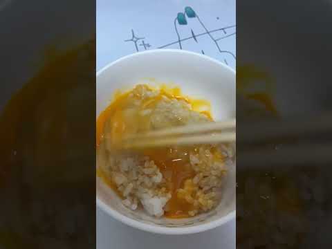 〚ご飯の後に追い飯〛卵かけご飯の1番好きな食べ方 #卵かけご飯 #雑談 #shorts
