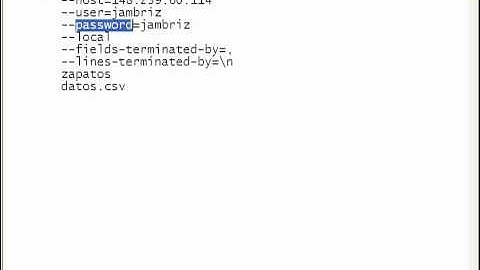 tutorial MySQL: importar archivos CSV a un servidor remoto de MySQL