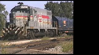 Trains at Vickers and Walbridge, Ohio (August 26th, 1989)