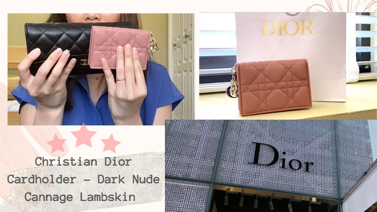 Unboxing : Christian Dior Flap Cardholder - Dark Nude Pink Cannage Lambskin  