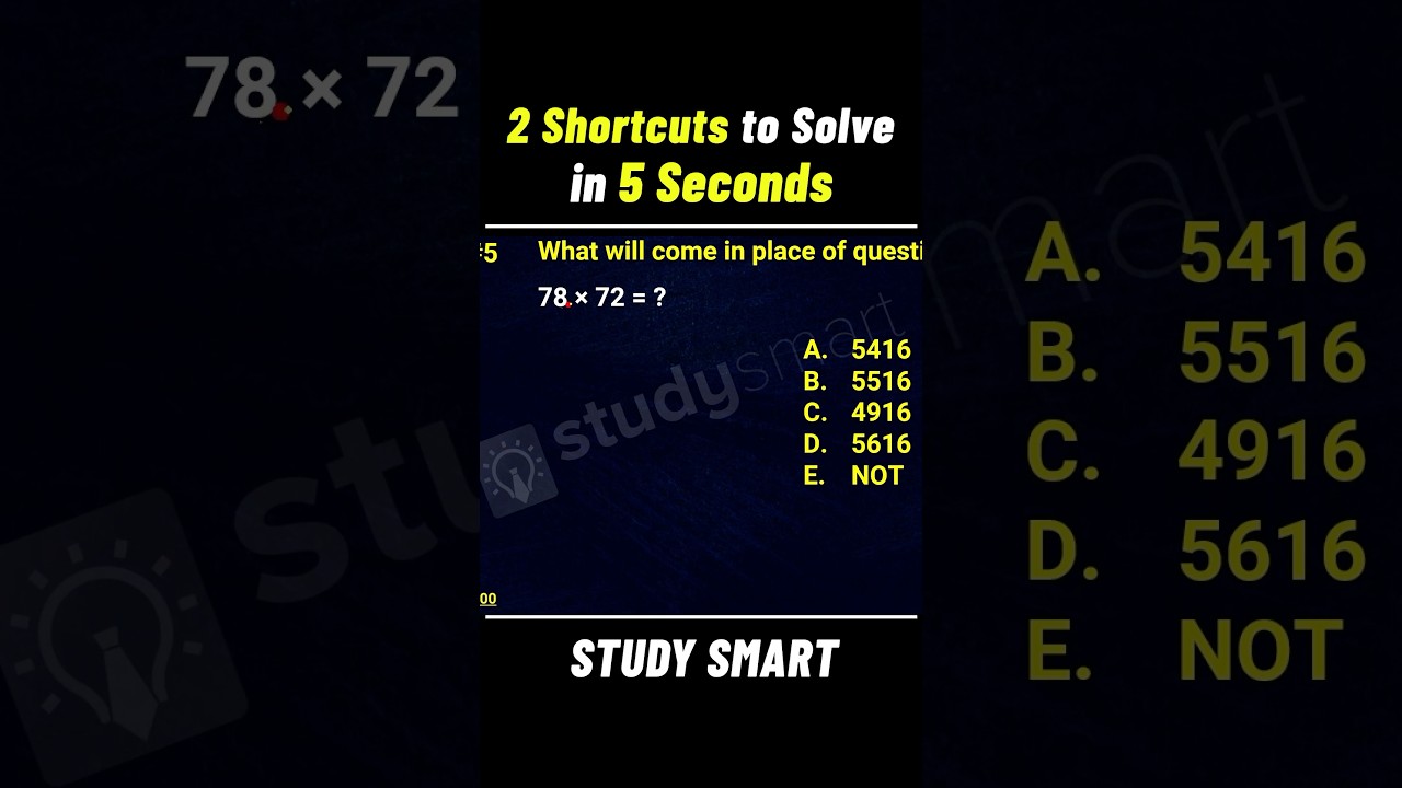 Multiply In 5 Seconds! 🚀 2 Amazing Math Shortcuts | Vedic Maths Shortcut #maths