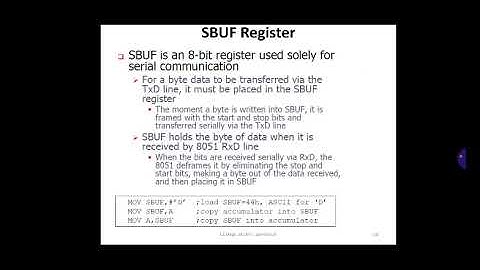 18EC46 SBUF & SCON Registers(Class8)