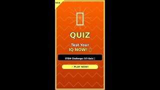 STEM Challenge: 5/5 Quiz 🧪 #shorts