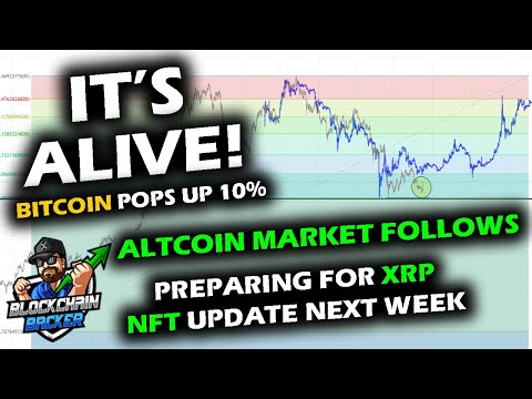 IT'S ALIVE! Bitcoin Price Chart Pops with Altcoin Market Following, XRP NFT Process, Ethereum Merge.