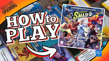 How to Play SmashUp Disney Edition | Smash Up Kidsplaining Board Game Tutorial