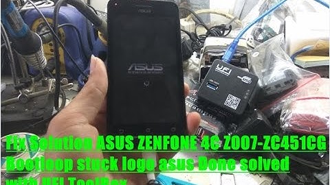 Fix Solution ASUS ZENFONE 4C Z007-ZC451CG Bootloop stuck logo asus Done solved with UFI ToolBox