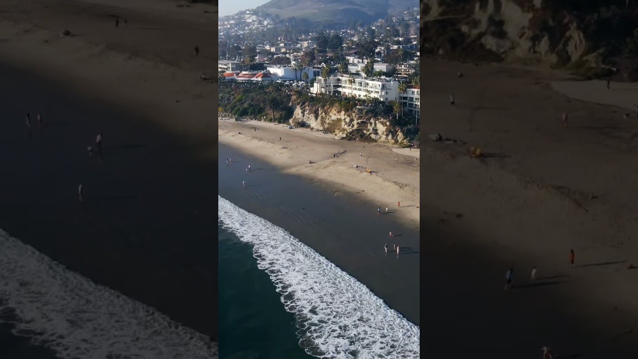 Laguna beach dji mavic air 2 drone footage shot + colored by 