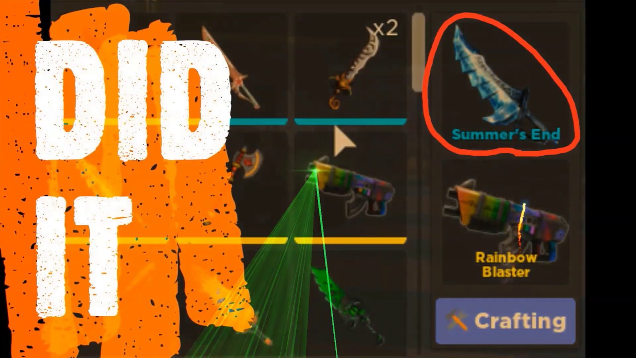 How To Get Summer 19 Knife Skin In Murder 15 Roblox By