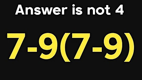 7-9(7-9) = ❓ / Is your math brain ready for this challenge / PEMDAS rules question