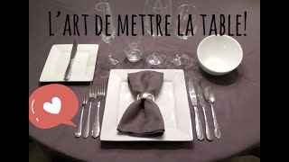 L&#39;art de mettre la table à la perfection! Principes de base de l&#39;étiquette.