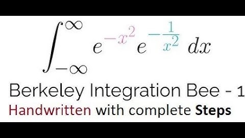 Berkeley Integration Bee with Gaussian Integral with a (Reciprocal) Twist-2020