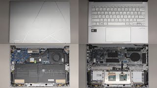 ASUS ZenBook 14 UX3405M Disassembly SSD Hard Drive Upgrade Battery Hinge Cover Replacement Repair