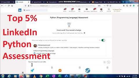 Python LinkedIn Assessment Pass Top 5%