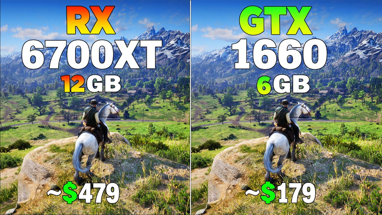 RX 6700 XT vs GTX 1660 - Test in 8 Games