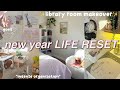 Life reset routine 2024  room makeover preparing decluttering goals final life reflections