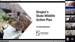 Oregon's State Wildlife Action Plan (SWAP), Public Meeting, July 16, 2025