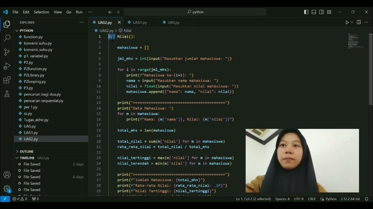 UAS algoritma dan Pemrograman - YouTube