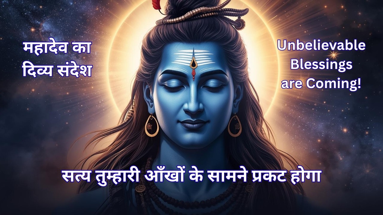 महादेव का दिव्य संदेश | सत्य तुम्हारी आँखों के सामने प्रकट होगा | Shiv Ji Message Today
