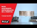 Vídeo: Bajo Mostrador Refrigerado Acero Inoxidable 449 Litros 4 Puertas 225x60 cm Ventilado ®Romux