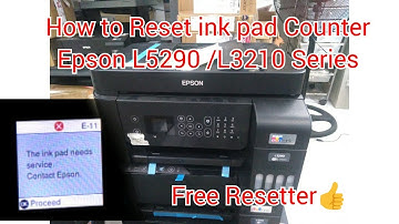 How to Reset / Fix ink Pad Needs Service / Epson L5290 / L3210 / L1210 / L3250 / L3251 /L3260 Series