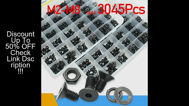 2520P/set M2 M2.5 M3 M4 M5 M6 Black Grade 10.9 Steel Hexagon Hex Socket Head Flat Countersunk Allen