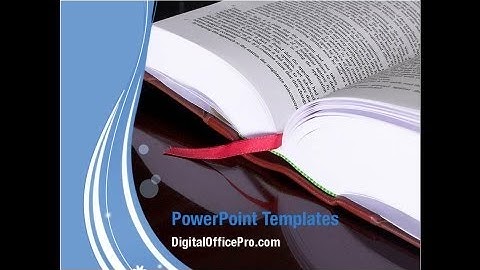 Open Book PowerPoint Template Backgrounds - DigitalOfficePro #00569
