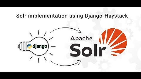 Config solr search with django