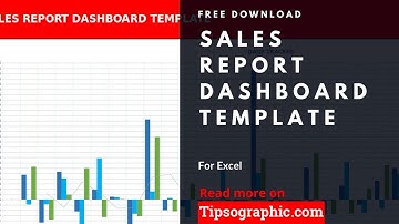 Sales Report Dashboard Template for Excel, Free Download 🡆 http://bit.ly/2Ldc9kL