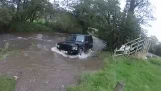 Ford across River Yarty, Devon with 4x4 Adventure Tours