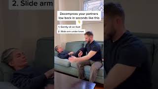 Decompress your partners low back in SECONDS! #backpain #backpainrelief #health #wellness