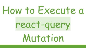 How to Execute a react-query Mutation